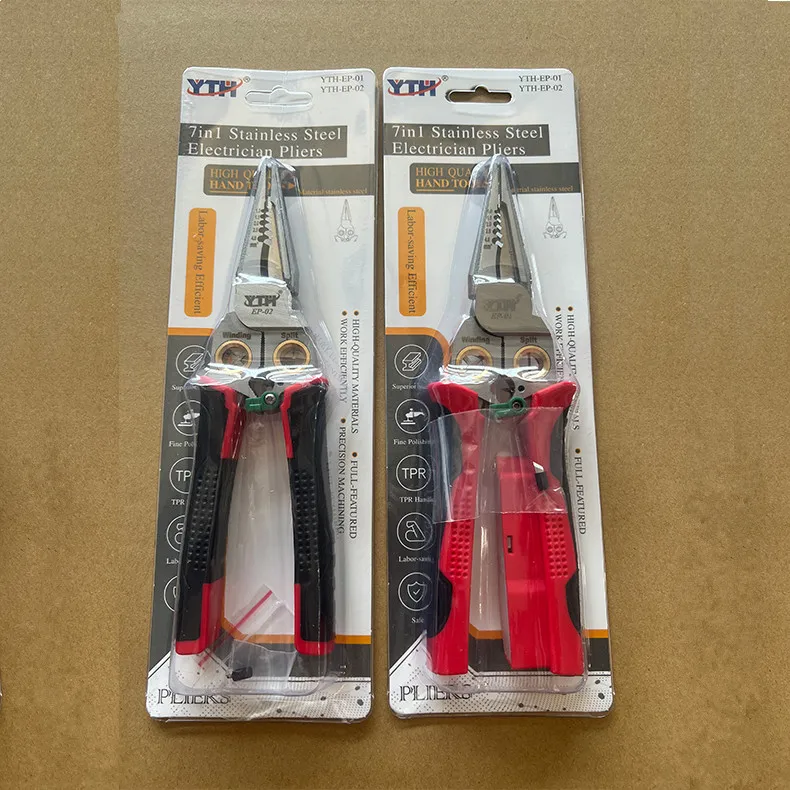 Laoa 8 in 1 Multi-functional power measurement Wire Stripper electrician pliers Electrical Wire Stripping Pliers