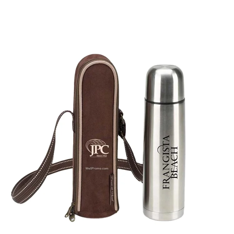 750ml Double wall  Stainless Feel  thermos vacuum flask with cup