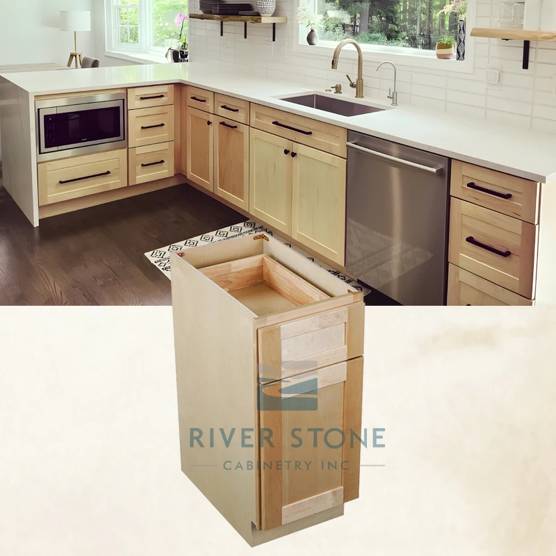 USA Local RTA Kitchen Cabinets Wooden With Doors Vietnam Cabinetry Manufacturer Fast delivery Birch Essence Are Popular