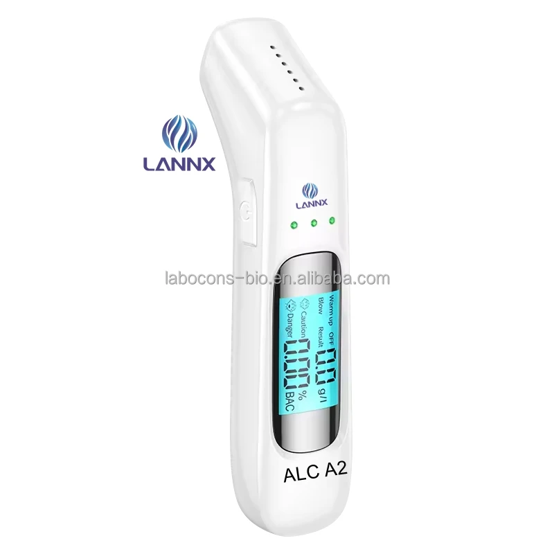 Цифровой Алкотестер LANNX ALC A2 портативный анализатор алкоголя перезаряжаемый алкотестер высокоточный тестер