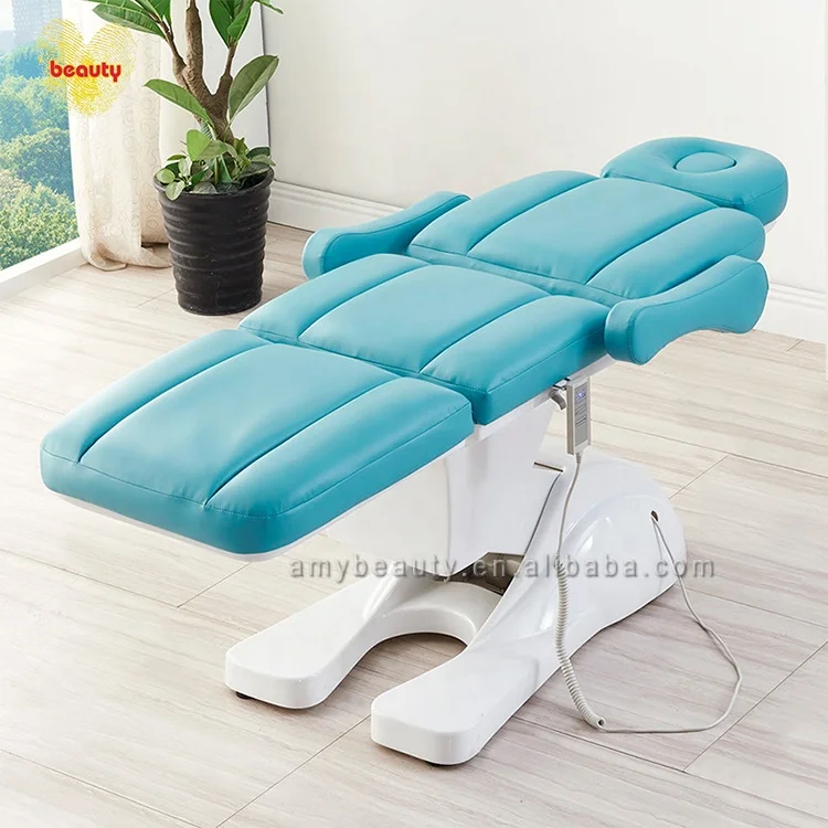 Goog quality Spa salon equipment Electric lift treatment bed Tattoo chair beauty facial bed for massage 3 motors