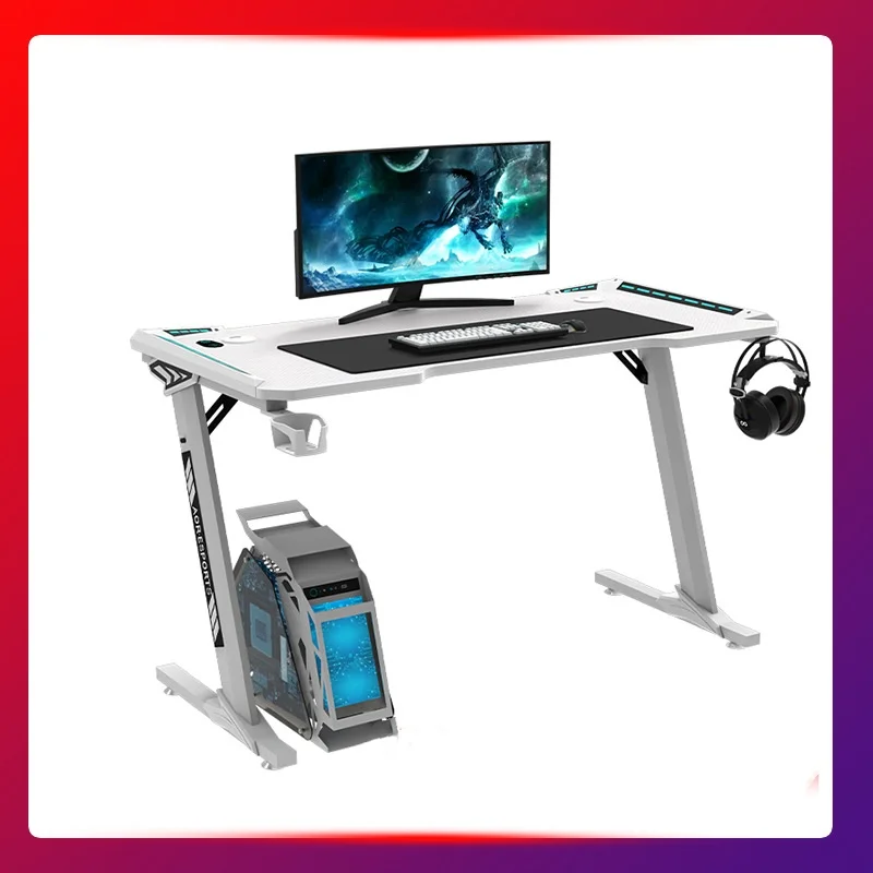 Wholesale High Quality Home Pc Gaming Desk Cheap Computer Ergonomic Wood Top Black Esports Gaming Desk