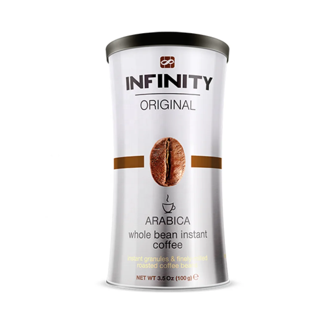 Infinity Original agglomerated instant coffee 100 g in tin