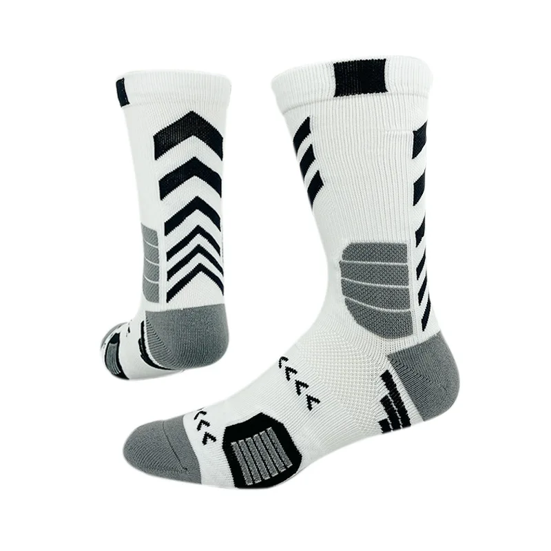 
Wholesale Custom Logo Mens White Crew Polo Sport Socks 