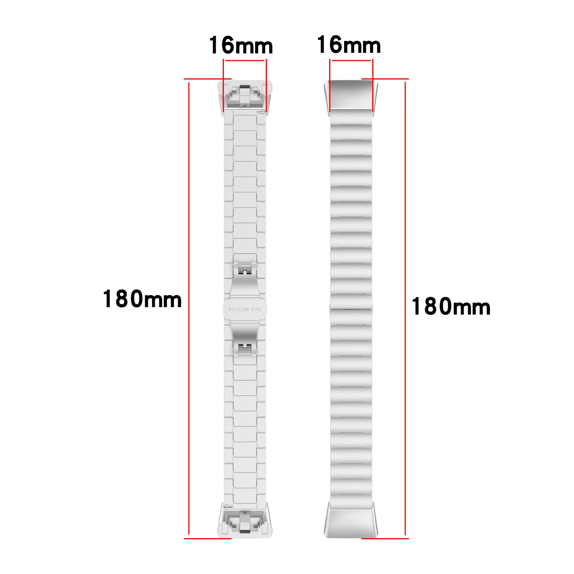 one link steel strap For huawei band 6 strap stainless steel metal watch band for huawei smart watch strap