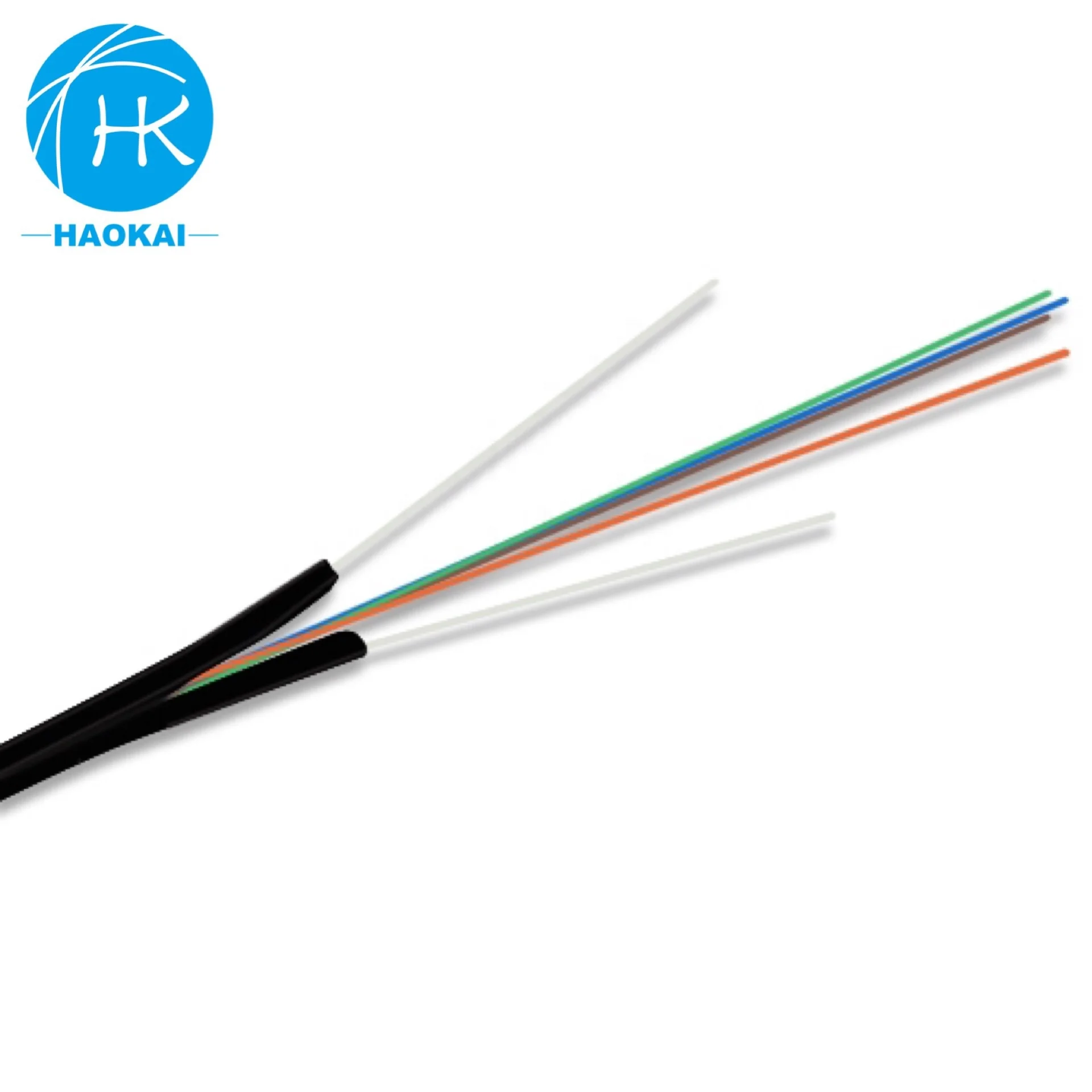 Ftth Drop White G657a Compatible Quality 12 Core G652d Single Mode Fiber Optic Cable