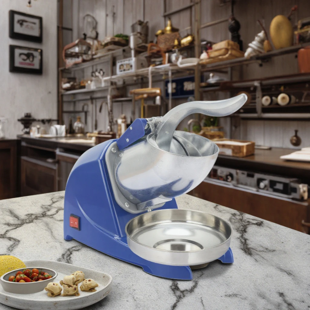 Kitchen Ice Crusher Portable Commercial Easy to Operate Kitchen Ice Cube Crusher for Home Use