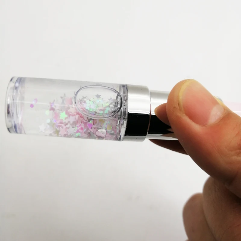 Mini Cute Bling Writing Tools Stationery Pens School Supplies 0.5mm Lipstick Shape Gel Pen Oil Quicksand Glitter
