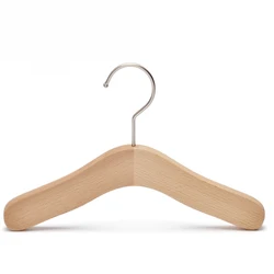High quality  Wooden Children baby Custom clothes hanger natural wooden