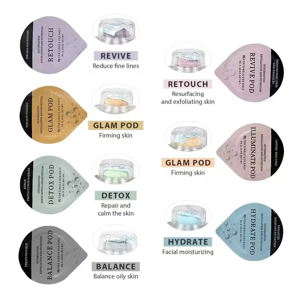 Revive Balance Illuminate Facial Neo Kits Pods CO2 Oxygen Capsule For Super Facial 3 In 1 Oxygenation Oxygen Massage Machine