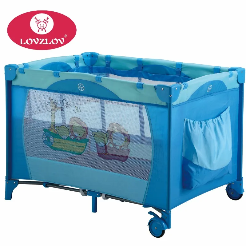 
Folding portable travel cot baby metal iron cribs 