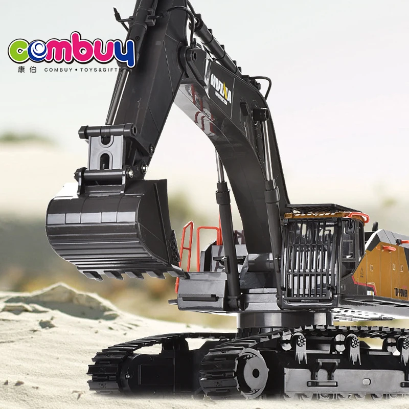 Remote control 1:14 22 channel simulation alloy kids rc excavator toy