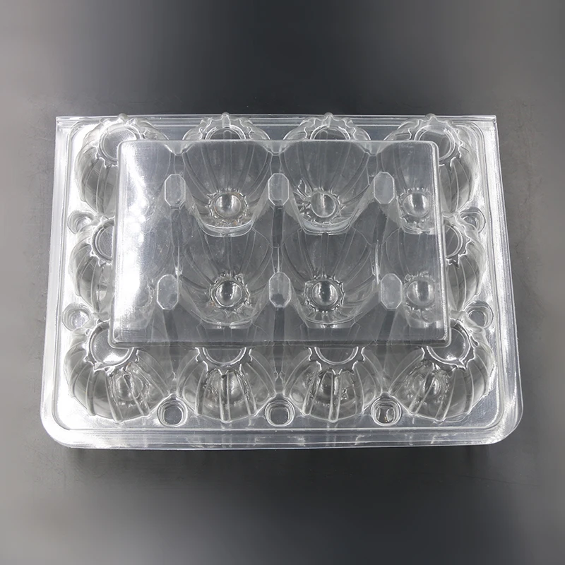 Оптовая продажа, 12 отверстий, пластиковый раскладушка, блистерная упаковка для яиц