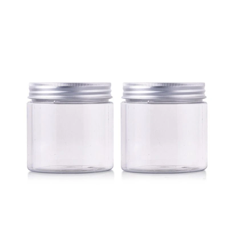 100ml 120ml 150ml 4oz PET Clear Jars Wide Mouth Plastic Food Storage Containers with Screw On Lids