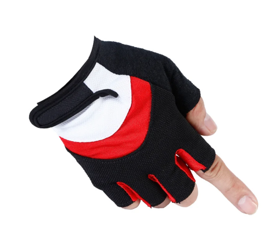 Hot sell Amazon silicone non-slip breathable mountaineering fitness half-finger gloves for outdoor sports