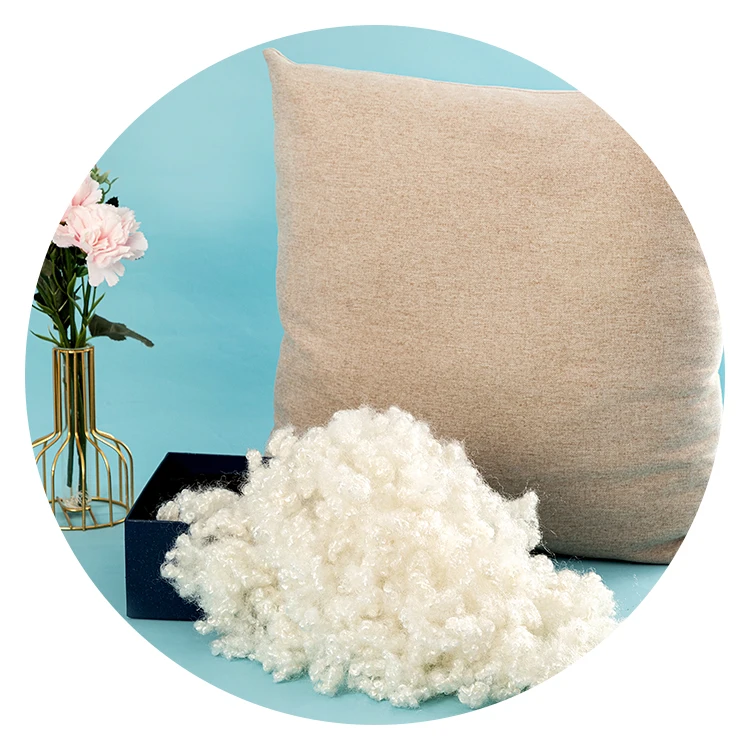 Virgin 15D*64MM HCS polyester staple fiber for filling