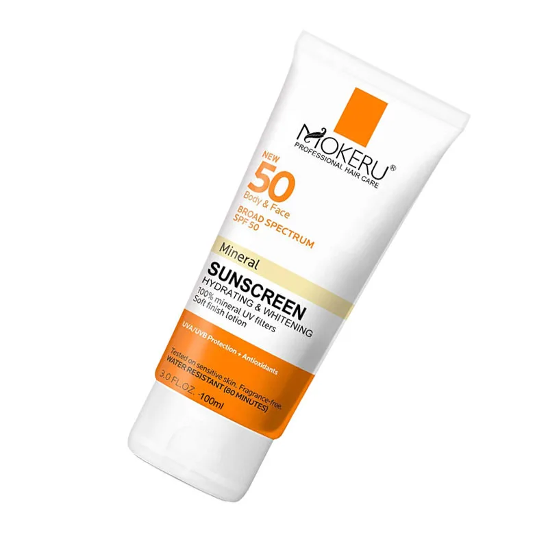 Mokeru 100 ml body effective  uv sunblock cream skin care moisturizer sunblock sun cream OEM  sunblock with whitening