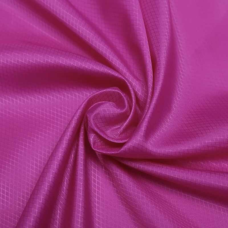 Factory Direct Sales 70D 230T Rhombic Nylon Fabric Hammock Shopping Bag Ultra Light Backpack Fabric