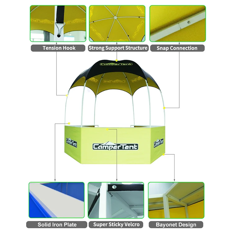 Custom Round Dome Shaped Canopy Dome Tent For Promotional