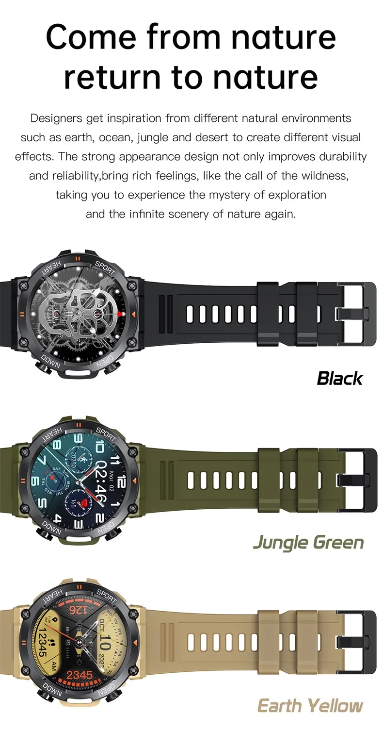 K56 PRO Smart Watch for Men 400mAh Long Standby 1.39 inch 360*360 HD Screen Heart Rate Outdoor Sports Smartwatch (9).jpg