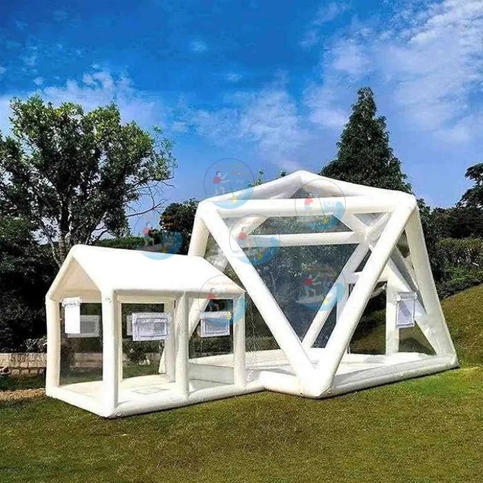 Outdoor starry sky inflatable clear tent for camping windproof rainproof hiking transparent tent air sealed inflatable tents