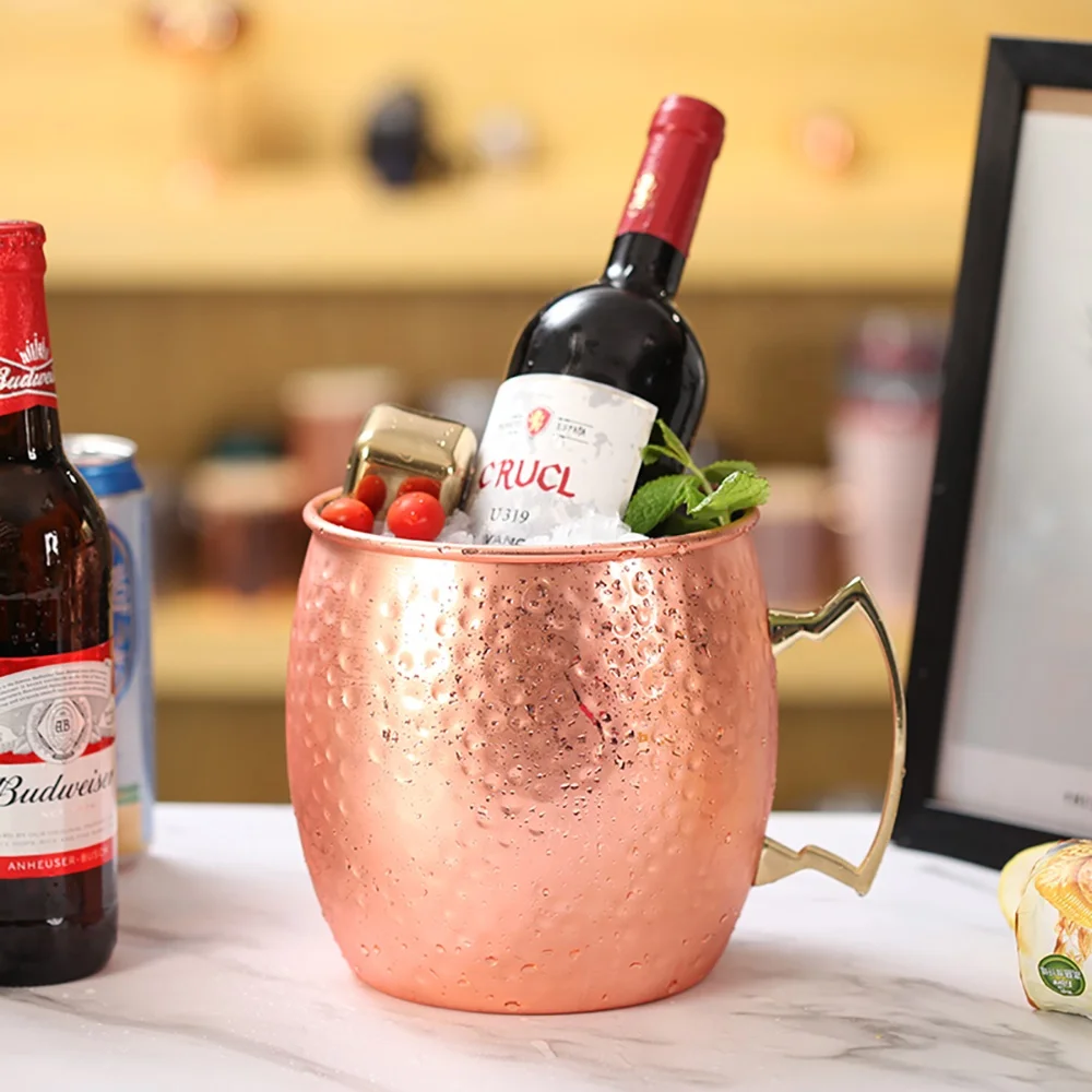 KLP Stainless Steel Ice Bucket Moscow mule cup ice beer beverage tub bucket ice bucket bar ware