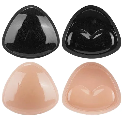 silicone bra pad heart shape bra insert breathable invisible push up silicone bra padded