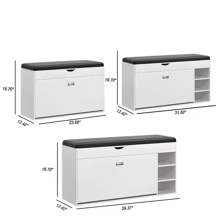 Cushion Customization Home Living Room Furniture Modern 3 layers Wooden Shoe Racks