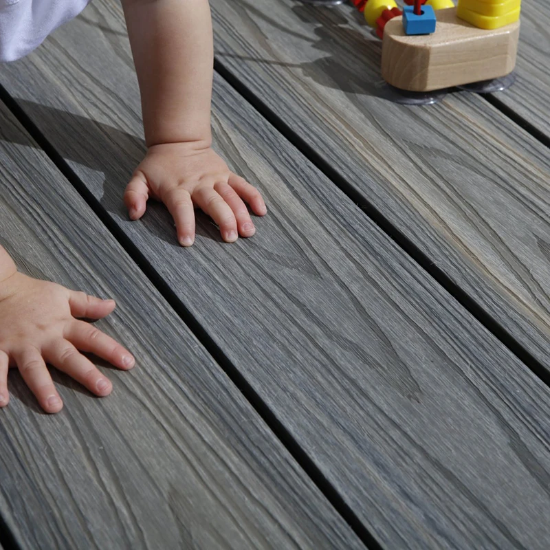 Wpc composite decking grain surface deck grain wood composite decking floor