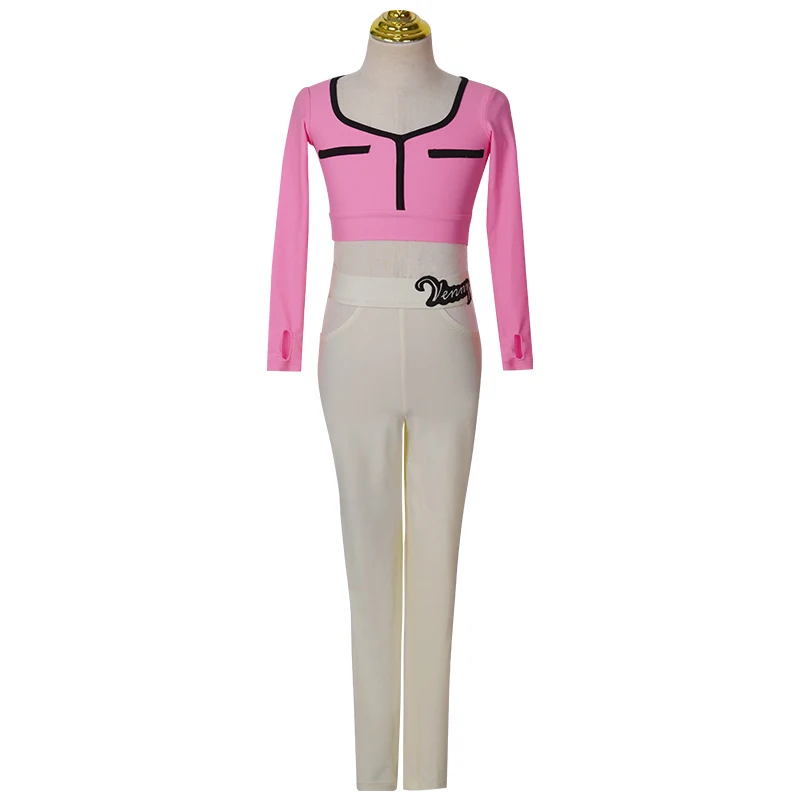 Vennystyle Latin Dance Fashion Split Long-sleeved Training Dress Women Professional Tight Dance Pants Dress with Hook Fingers