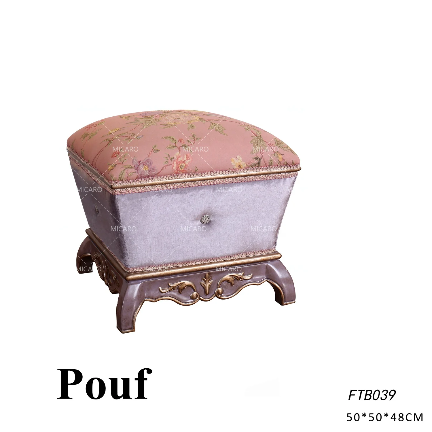 Rococo, классический стиль, цельная древесина, ручная резьба, принцесса, детская спальня, набор мебели