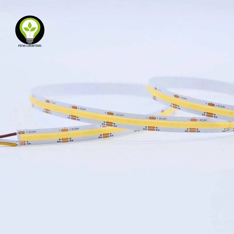 LED lighting new trend COB LED Flexible Strip light 608leds/m 640leds/m 2700K+6500K  Dual CCT adjustable Dual temperature
