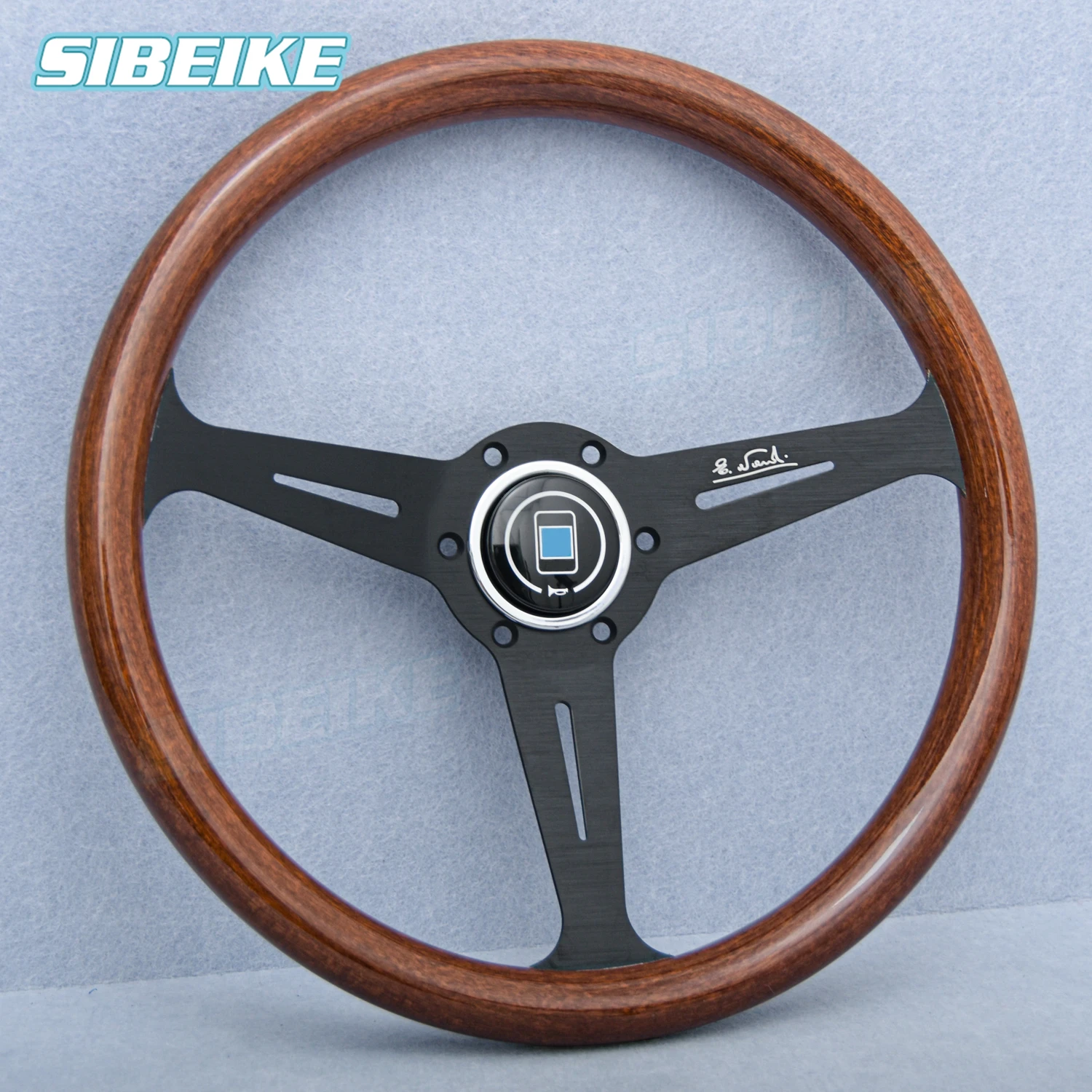 14inch 358mm Universal Wood Film Steering Wheel JDM Classic Sports Steering Wheel Car Accessories