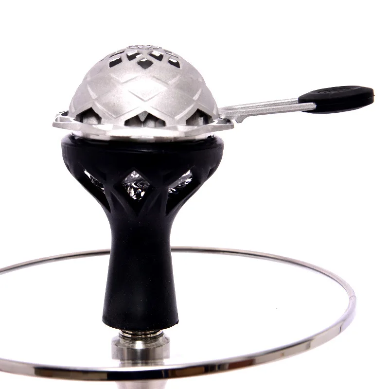 Wholesale Shisha Hookah Silicone Glass Smoke Pot High-grade Smoke Hookah Bowl Arab Shisha Accessories Anti-scalding Pot