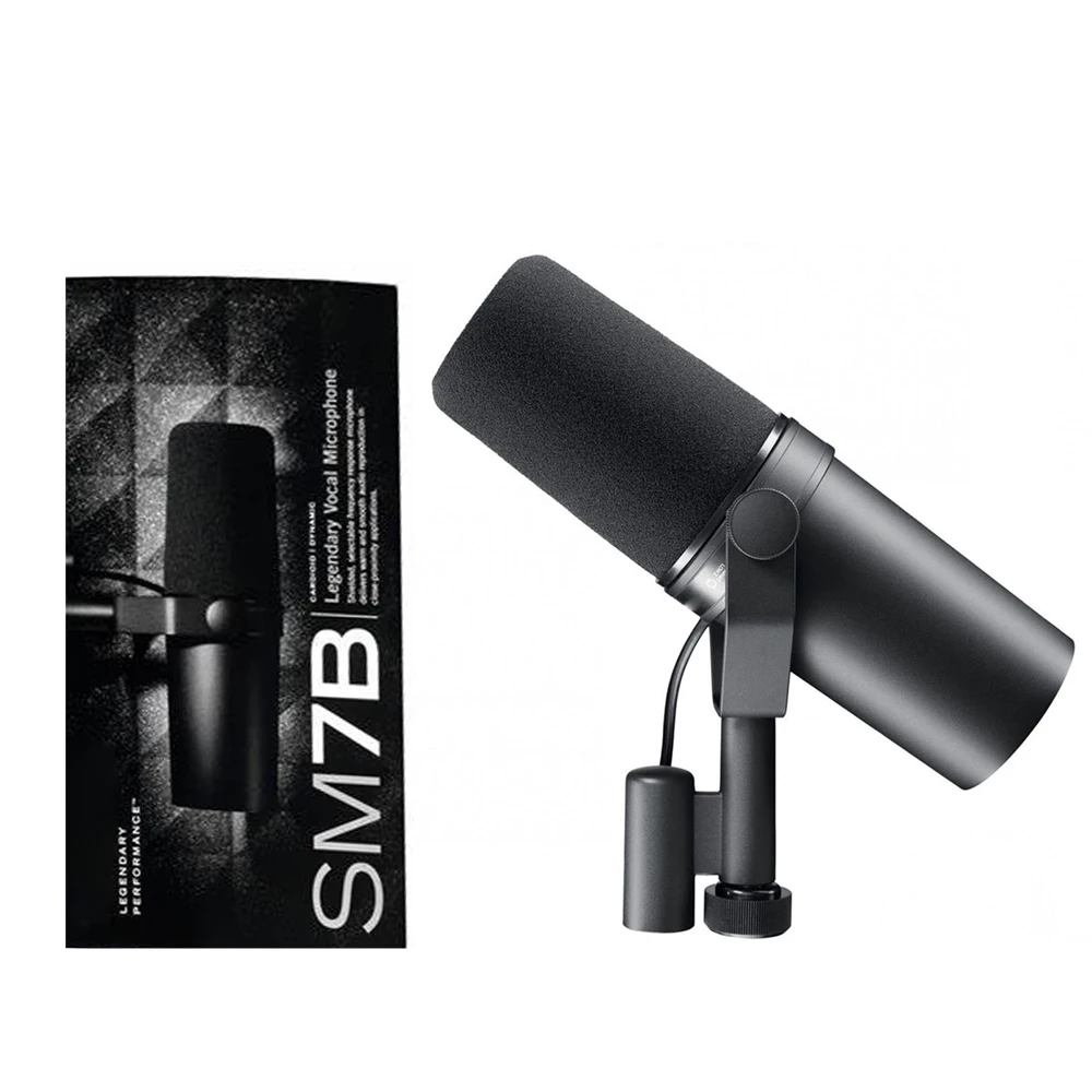 SM7B Professional Dynamic Radio Recording microphone Broadcasting Vocal Microphone WIth Anti-spraying Cover
