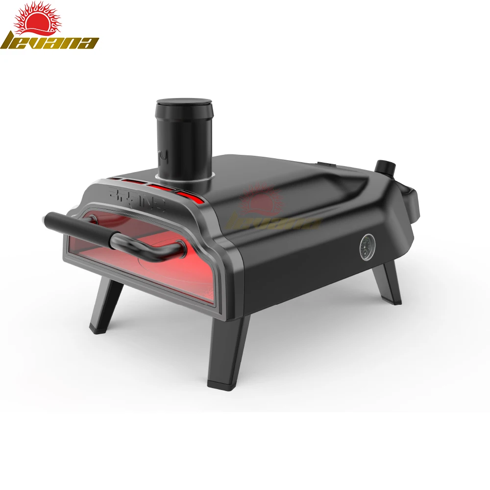 High quality smoker gas grill BBQ pizza oven outdoor gas charcoal grill with oven mini camping portable oven with Garden