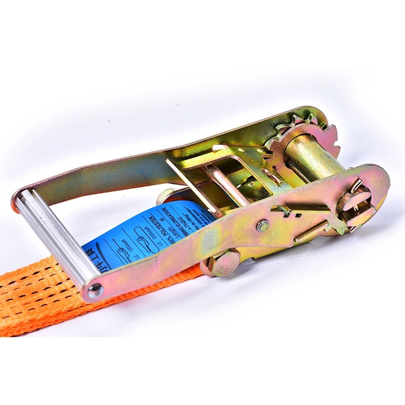 
Wholesale 50mm Ratchet Tie Down Strap Cargo Lashing Strap With Double J Hooks 