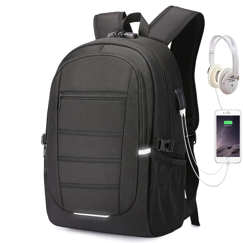 Anti-Theft Business  Laptop Backpack Waterproof Travel Backpack with USB charging port for men