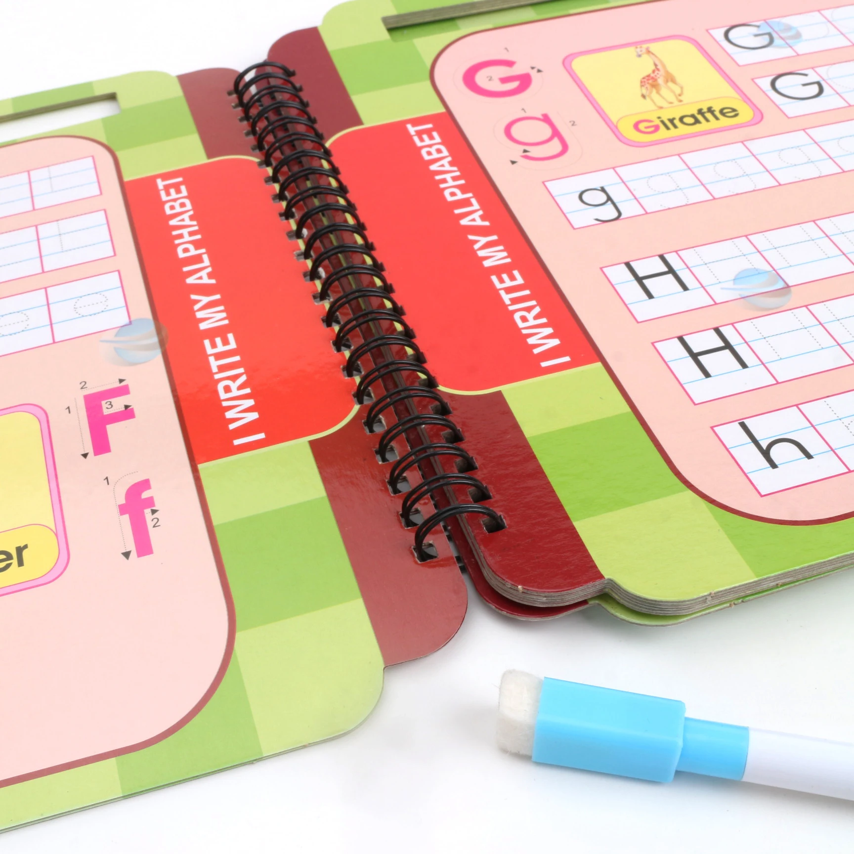 Customized Book flip chart wipe clean book Wire-O Binding Arabic Math brochure