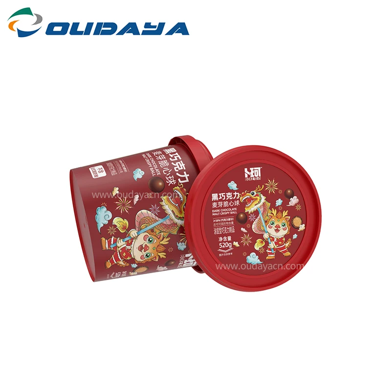 Wholesale pp customization 1kg plastic barrel with lid handle