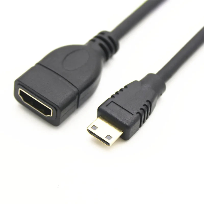 High Speed Micro-HDMI Micro HDMI Type D Male To HDMI Type A Female Cable Adapter For Camera