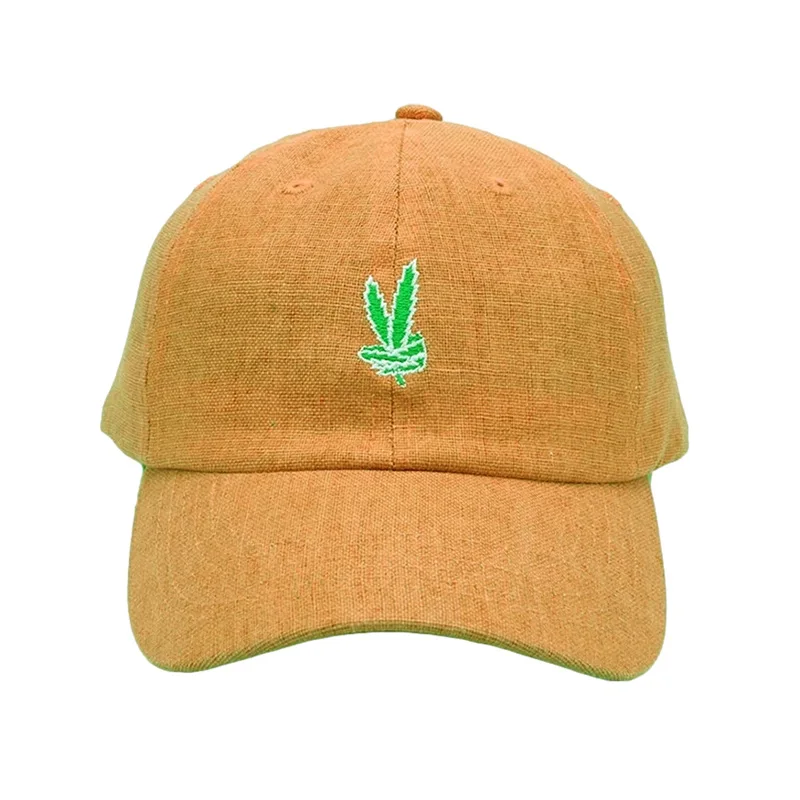 Factory  Wholesale Jute Material with Leather Buckle and Embroidery Logo  Hats