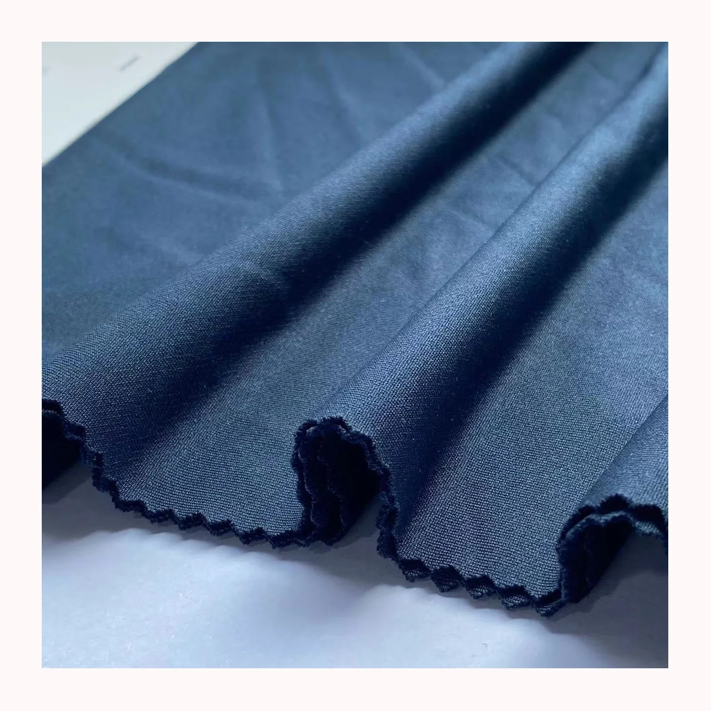 Hot Sale Elastane Suede Knitted Jersey 88 Polyester 12 Spandex Fabric For Garment