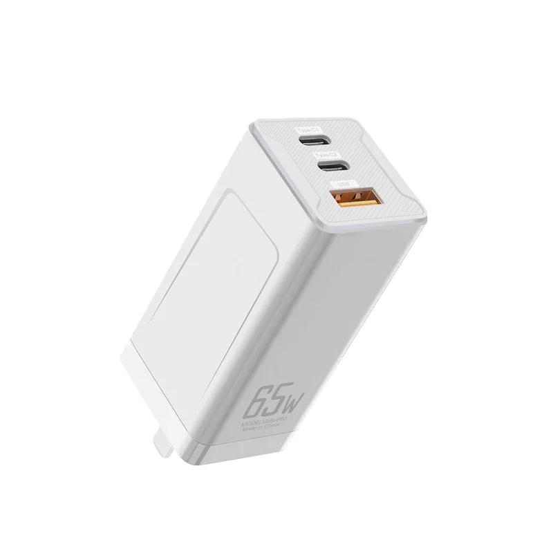 65W PD GaN charger adapter GaN3 Pro Quick Charger 2C+U 65W Support Multiple Fast Charge Set Protocols  Travel Adapter Charger