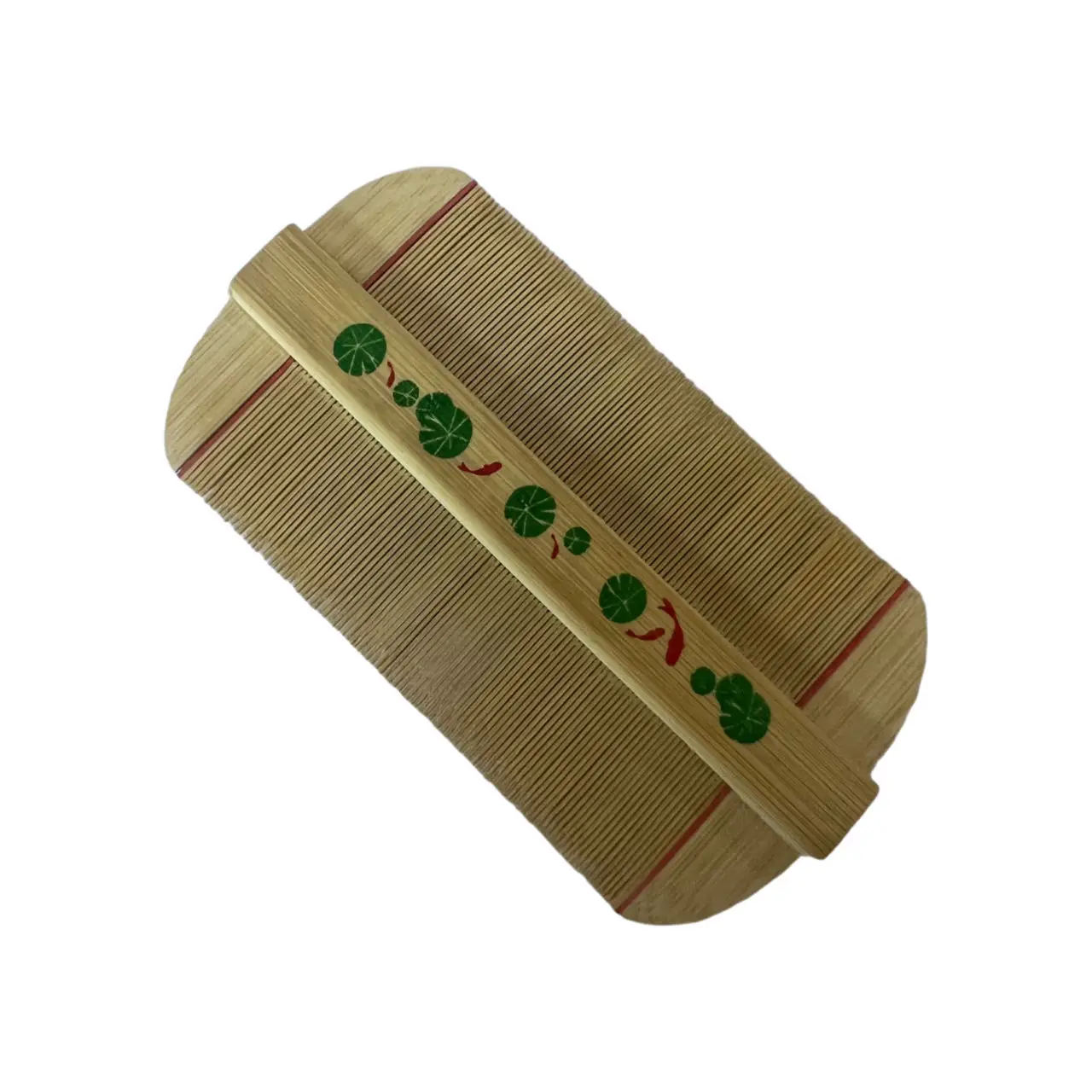 Chinese Traditional Handmade Double Sided Fine Teeth Dandruff Bamboo Lice Nits Louse Flea Comb For Girl Boy Kids Hair Cleaning