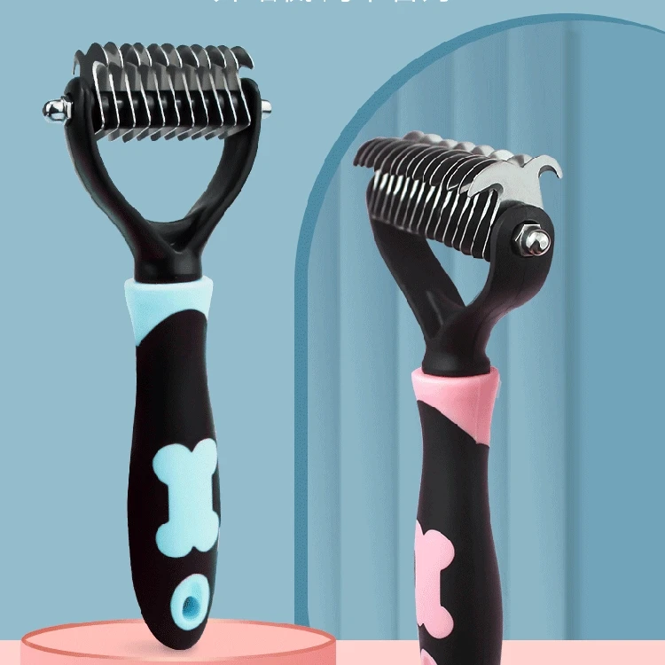Dog Grooming  Comv Cat Brush Deshedder Brush Dogs Shedding Tool for Long matted Haired Pets