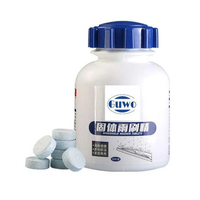 Guwo Hot Sale 1pc = 4L Car Windshield Cleaner Tablet Multifunctional Effervescent Spray Solid Glass Water