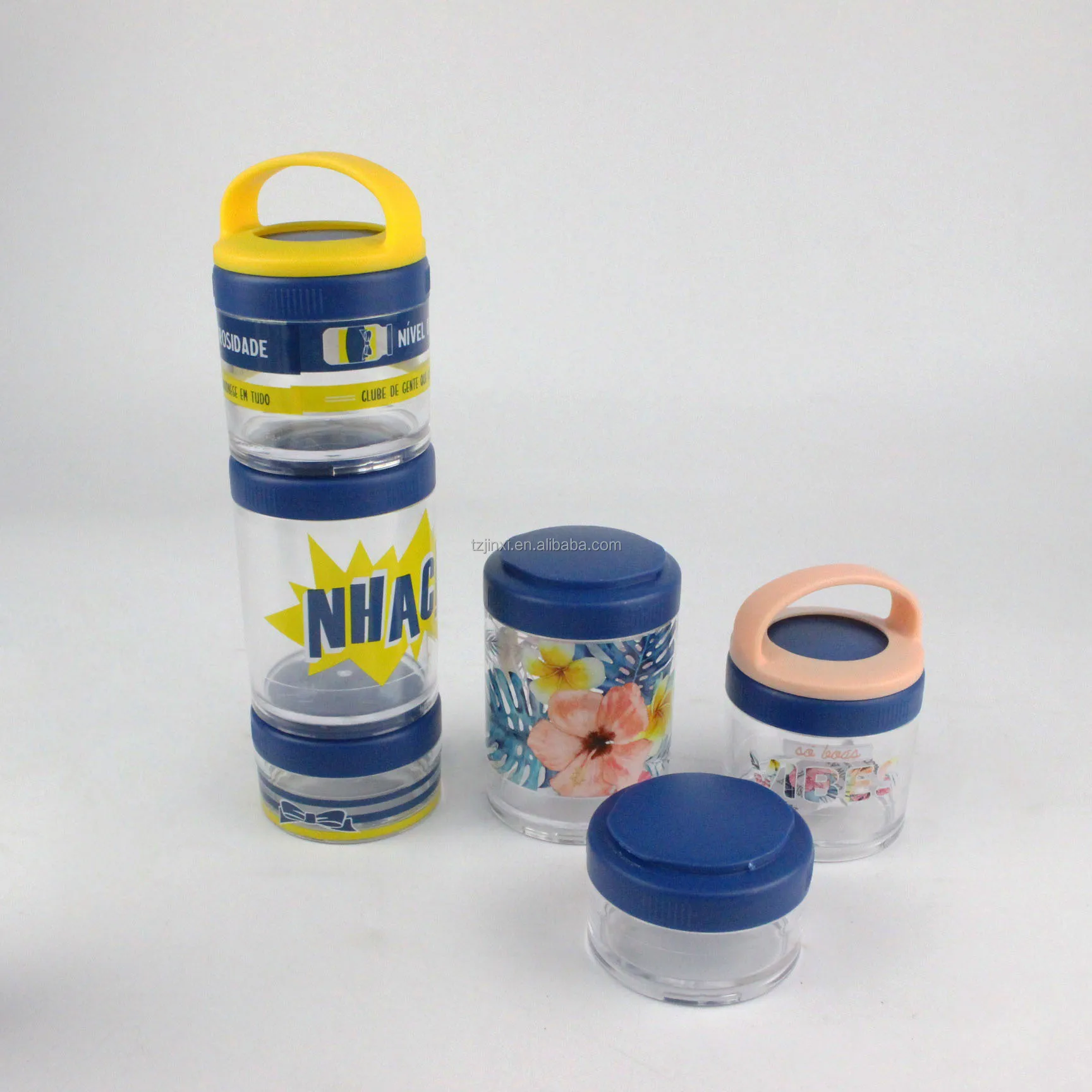 Kitchen Canisters Plastic Snack Kocher Set Perfect for On-the-Go Snacking