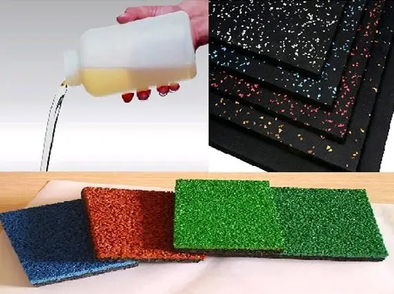 Transparent clear 2-component epdm glue stone glue epoxy adhesive install rubber flooring