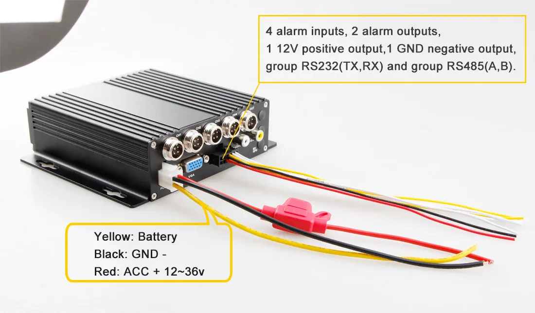 4ch MDVR truck and trailer mdvr